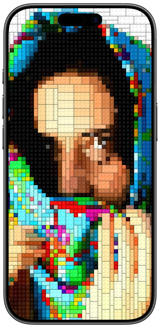 Photogenesis running on an iPhone