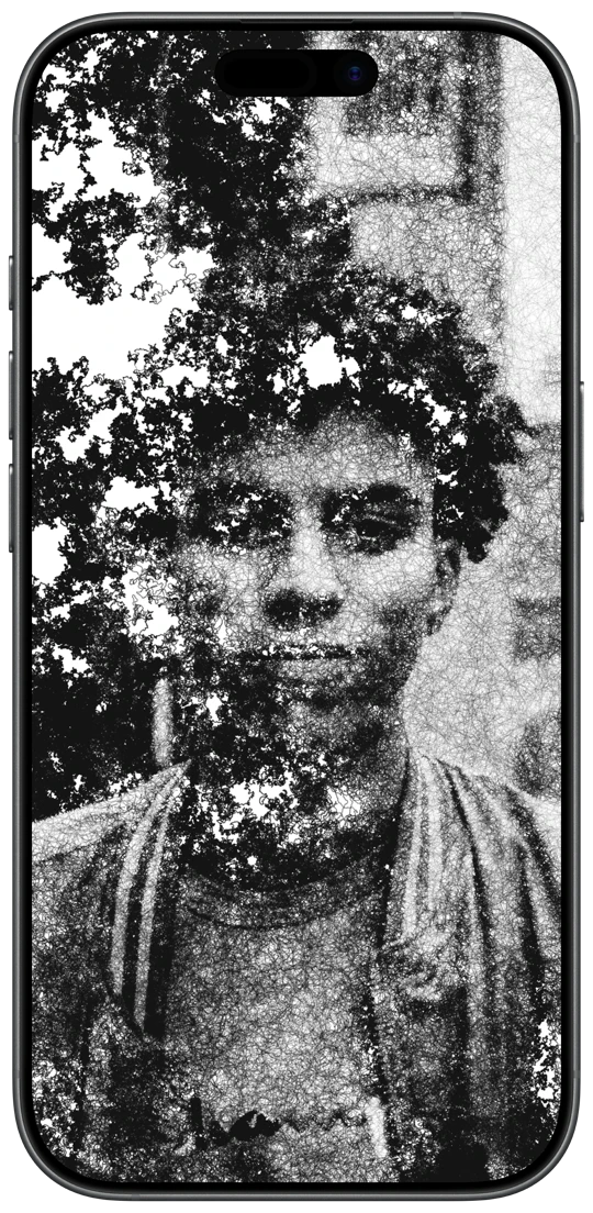 Photogenesis running on an iPhone