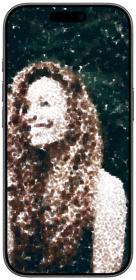 Photogenesis running on an iPhone